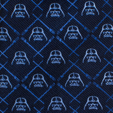 Load image into Gallery viewer, Star Wars Darth Vader and LIGHTSABER Blue Checkered Tie
