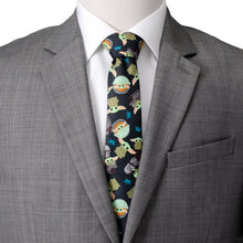 Load image into Gallery viewer, Mando Grogu Navy Men's Tie
