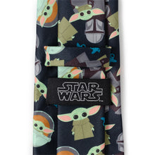 Load image into Gallery viewer, Mando Grogu Navy Men's Tie
