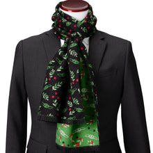 Load image into Gallery viewer, Star Wars Grogu Holiday Black and Green Scarf
