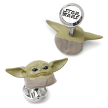 Load image into Gallery viewer, Star Wars Grogu 3D Cufflinks and 5-Stud Set
