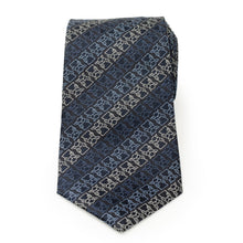 Load image into Gallery viewer, Star Wars Grogu Outline Striped Navy Tie
