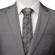 Load image into Gallery viewer, Star Wars Battle of Hoth Paisley Gray Tie
