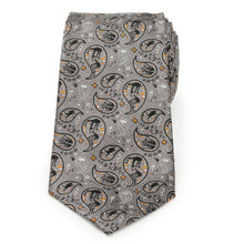 Load image into Gallery viewer, Star Wars Battle of Hoth Paisley Gray Tie
