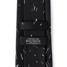 Load image into Gallery viewer, Star Wars Hyperspace Black Tie with Hidden Message
