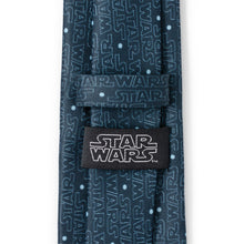 Load image into Gallery viewer, Star Wars Logo Blue Tie
