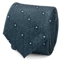 Load image into Gallery viewer, Star Wars Logo Blue Tie
