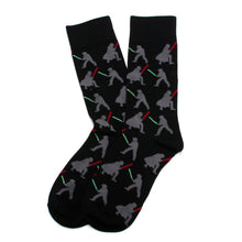 Load image into Gallery viewer, Star Wars LIGHTSABER Battle Dress Socks and Darth Vader Lapel Pin Gift Set
