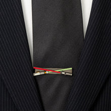 Load image into Gallery viewer, Star Wars Darth Vader and Luke Skywalker LIGHTSABER Battle Tie Bar

