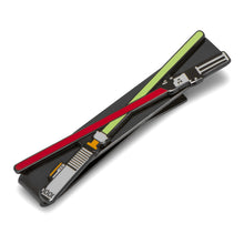 Load image into Gallery viewer, Star Wars Darth Vader and Luke Skywalker LIGHTSABER Battle Tie Bar
