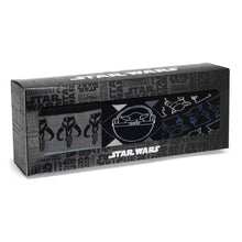 Load image into Gallery viewer, Star Wars Mandalorian 3-Pack Dress Sock and Mythosaur Lapel Pin Gift Set
