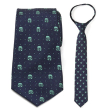 Load image into Gallery viewer, Star Wars Mandalorian and Grogu Zipper Tie Father and Son Gift Set
