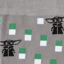 Load image into Gallery viewer, Star Wars Mandalorian and Grogu Gray Dress Socks and Lapel Pin Gift Set

