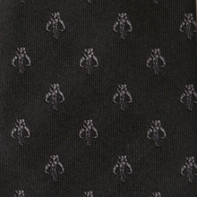 Load image into Gallery viewer, Star Wars Mandalorian Mythosaur Black Silk Tie
