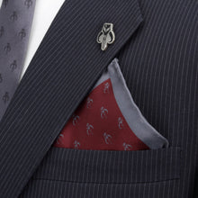 Load image into Gallery viewer, Star Wars Mandalorian Red Silk Pocket Square
