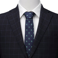 Load image into Gallery viewer, Star Wars Mandalorian Navy Dotted Tie
