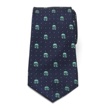 Load image into Gallery viewer, Star Wars Mandalorian Navy Dotted Tie

