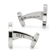 Load image into Gallery viewer, Star Wars Millennium Falcon Silver Inlaid Cufflinks
