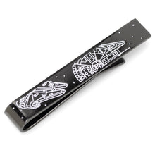 Load image into Gallery viewer, Star Wars Millennium Falcon Black and White Tie Bar
