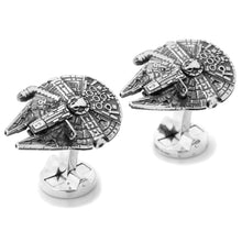 Load image into Gallery viewer, Star Wars Millennium Falcon 3D  Cufflinks
