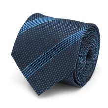Load image into Gallery viewer, Star Wars Millennium Falcon Blue Striped Tie
