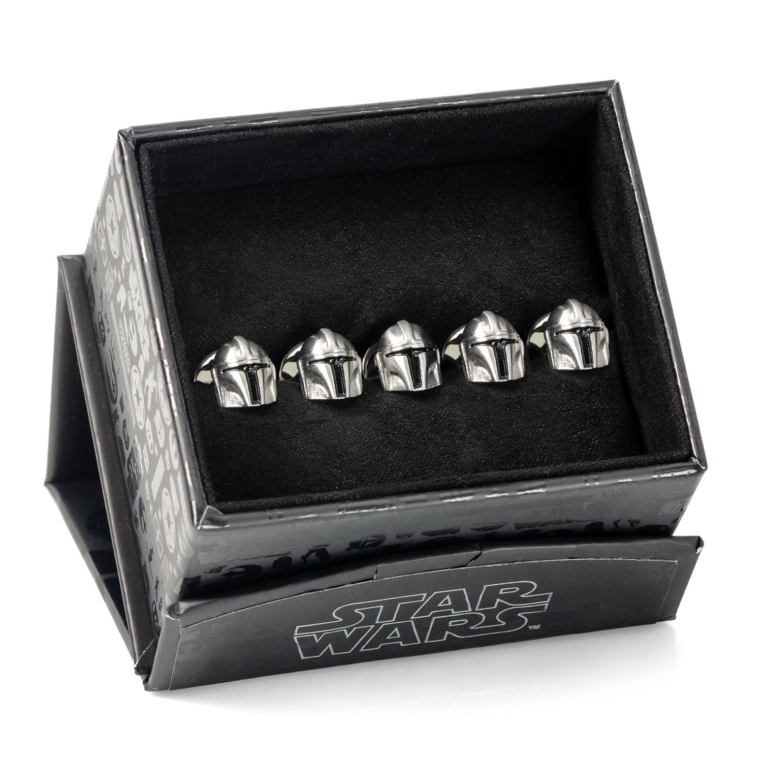 3D Mandalorian Helmet Studs