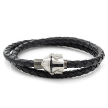 Load image into Gallery viewer, Star Wars Mandalorian Double Wrap Stainless Steel Black Bracelet
