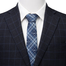 Load image into Gallery viewer, Star Wars Grogu Blue Plaid Tie
