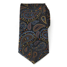 Load image into Gallery viewer, Star Wars Mandalorian Black Paisley Tie
