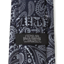 Load image into Gallery viewer, Star Wars Mandalorian Blue Paisley Tie
