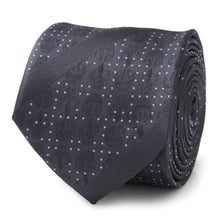 Load image into Gallery viewer, Star Wars Mandalorian Blue Dotted Striped Tie
