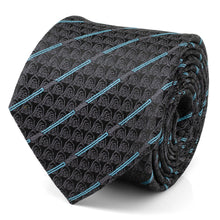 Load image into Gallery viewer, Star Wars Obi-Wan Kenobi LIGHTSABER Pattern Black Tie
