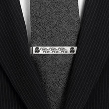 Load image into Gallery viewer, Star Wars Stormtrooper Pew Pew Pew Tie Bar
