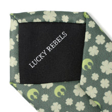 Load image into Gallery viewer, Star Wars Rebel Alliance Crest and Shamrock Green Tie
