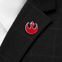 Load image into Gallery viewer, Star Wars Rebel Alliance Starbird Crest Red Lapel Pin
