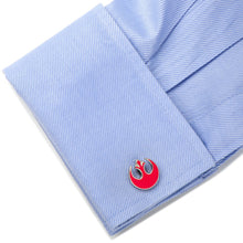Load image into Gallery viewer, Star Wars Rebel Alliance Starbird Crest Red Cufflinks
