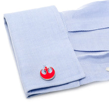 Load image into Gallery viewer, Star Wars Rebel Alliance Starbird Crest Red Cufflinks
