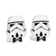 Load image into Gallery viewer, Star Wars Stormtrooper with Bow Tie Cufflinks

