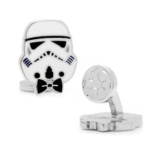 Load image into Gallery viewer, Star Wars Stormtrooper with Bow Tie Cufflinks
