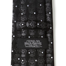 Load image into Gallery viewer, Star Wars Stormtrooper Dotted Black Tie
