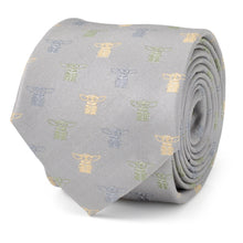 Load image into Gallery viewer, Star Wars Grogu Dotted Green Tie
