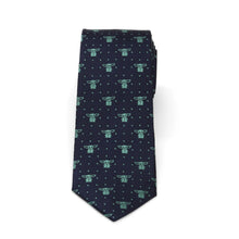 Load image into Gallery viewer, Star Wars Grogu Navy Dotted Tie
