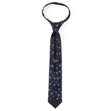 Load image into Gallery viewer, Star Wars Grogu Boy's Navy Dotted Zipper Tie
