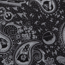 Load image into Gallery viewer, Star Wars Darth Vader Black and White Paisley Tie
