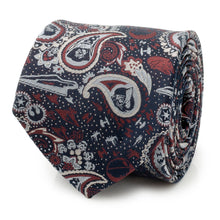 Load image into Gallery viewer, Star Wars Darth Vader Navy Multicolored Paisley Tie
