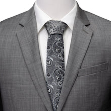 Load image into Gallery viewer, Star Wars Darth Vader Gray Paisley Tie
