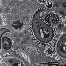 Load image into Gallery viewer, Star Wars Darth Vader Gray Paisley Tie
