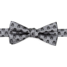 Load image into Gallery viewer, Star Wars Darth Vader Gray Polka Dot Bow Tie and Pocket Square Gift Set
