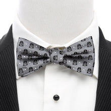 Load image into Gallery viewer, Star Wars Darth Vader Gray Polka Dot Bow Tie
