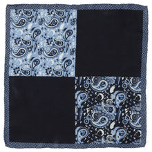 Load image into Gallery viewer, Star Wars Darth Vader Blue Paisley Pocket Square
